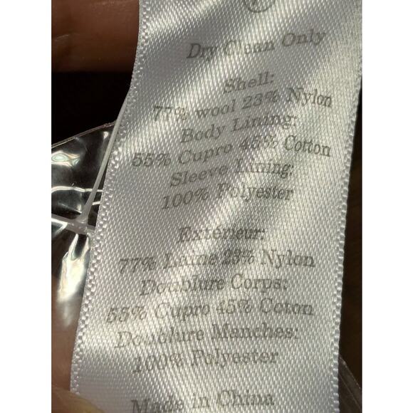 Everlane Cocoon Wool Blend Button Front Fully Lined Coat Jacket SZ 10 Camel NWT - Picture 6 of 7